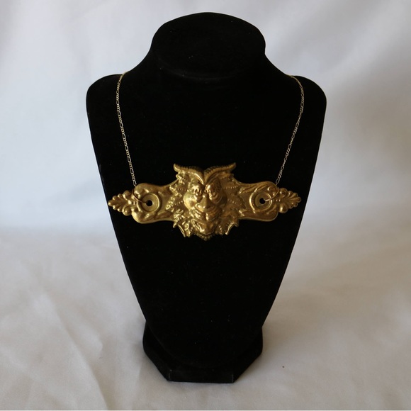 Vintage Door Face Plate Necklace - Picture 2 of 4